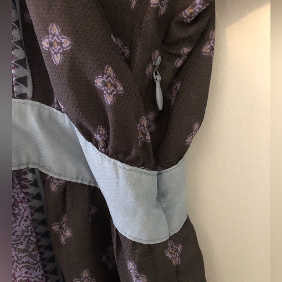 Free People Santa Cruz Mini Dress Kimono Sleeve Festival Boho Hippie - Picture 8 of 8